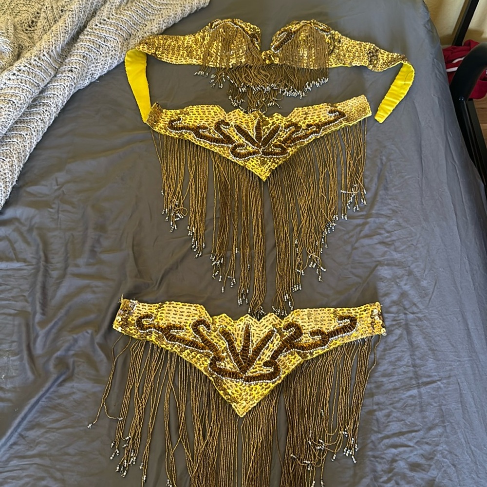 Belly Dance Bra and Belt Set